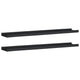 Yuli Wall Shelf Set of 2 | Raised Ledge Design | Classic Black
