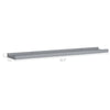 Yuli Wall Shelf Set of 2 | Raised Ledge Design | Classic Gray