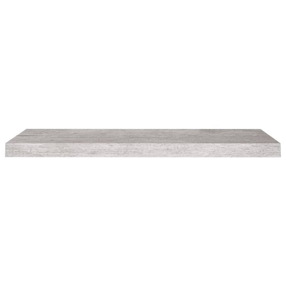 Zyno Wall Shelf | 32’’ | Industrial Style Concrete Gray MDF BM340435