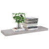 Zyno Wall Shelf | 32’’ | Industrial Style Concrete Gray MDF BM340435