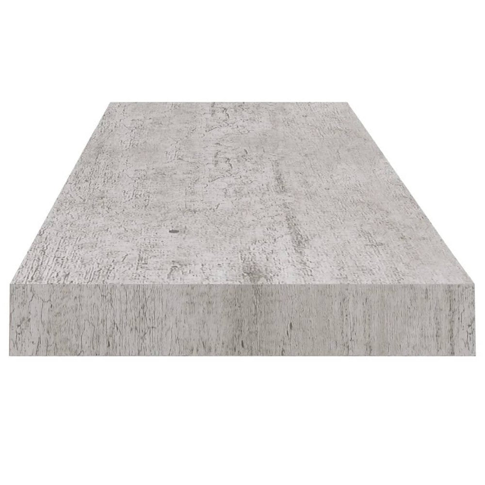 Zyno Wall Shelf | 32’’ | Industrial Style Concrete Gray MDF BM340435