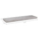 Zyno Wall Shelf | 32’’ | Industrial Style Concrete Gray MDF BM340435