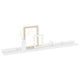 Yuli Wall Shelf Set of 2 | Contemporary White | Raised Ledge Design 32’’