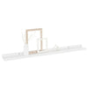 Yuli Wall Shelf Set of 2 | Contemporary White | Raised Ledge Design 32’’