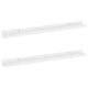 Yuli Wall Shelf Set of 2 | Contemporary White | Raised Ledge Design 32’’