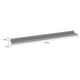 Yuli Wall Shelf Set of 4 | Contemporary Gray | Raised Ledge Design 32’’