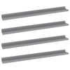 Yuli Wall Shelf Set of 4 | Contemporary Gray | Raised Ledge Design 32"