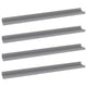Yuli Wall Shelf Set of 4 | Contemporary Gray | Raised Ledge Design 32"