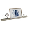 Yuli Wall Shelf Set of 2 | Concrete Gray | Raised Ledge Design 32’’