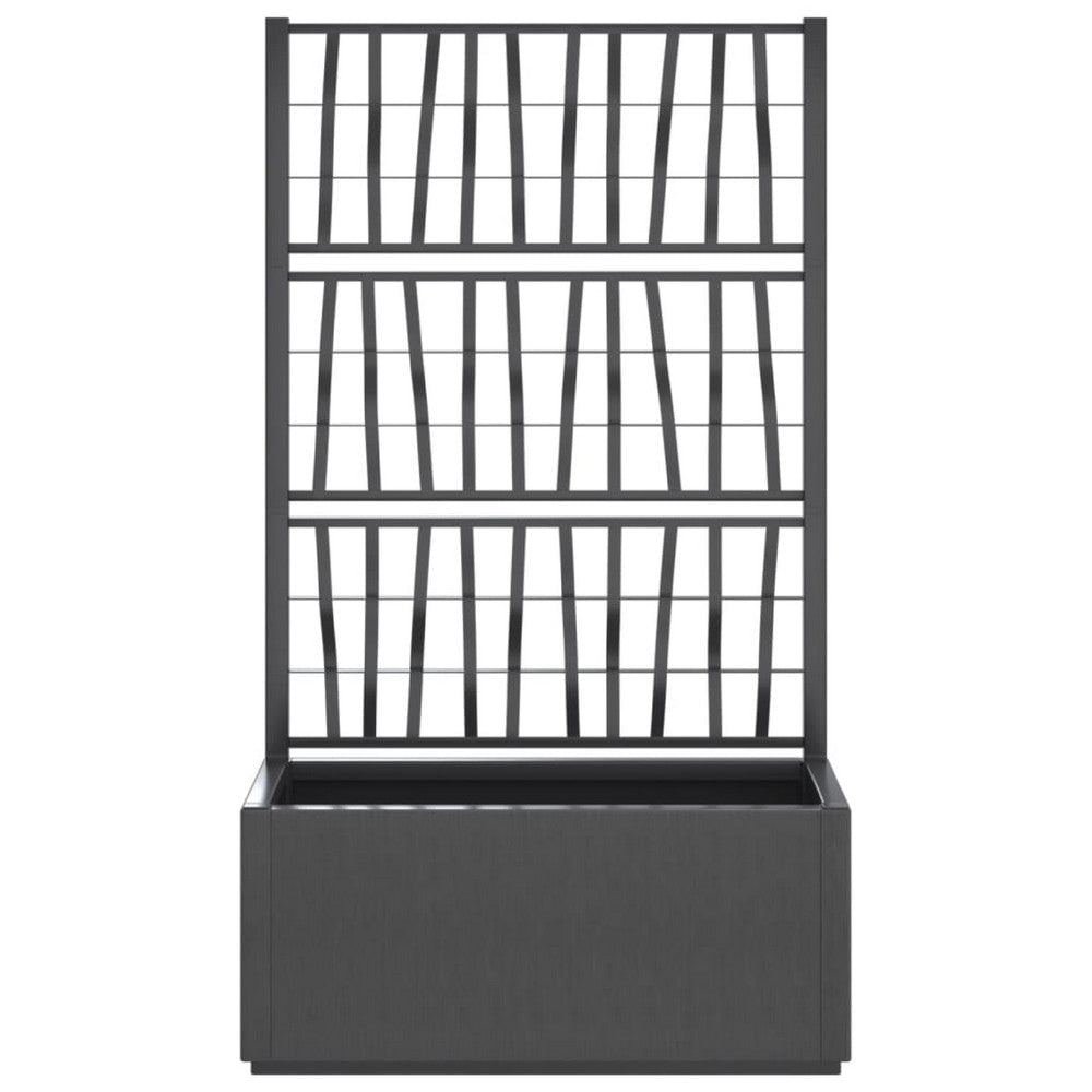 Garden Planter w Trellis | Dark Gray Polypropylene | 55’’ BM340444