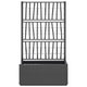 Garden Planter w Trellis | Dark Gray Polypropylene | 55’’ BM340444