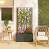 Garden Planter w Trellis | Dark Gray Polypropylene | 55’’ BM340444