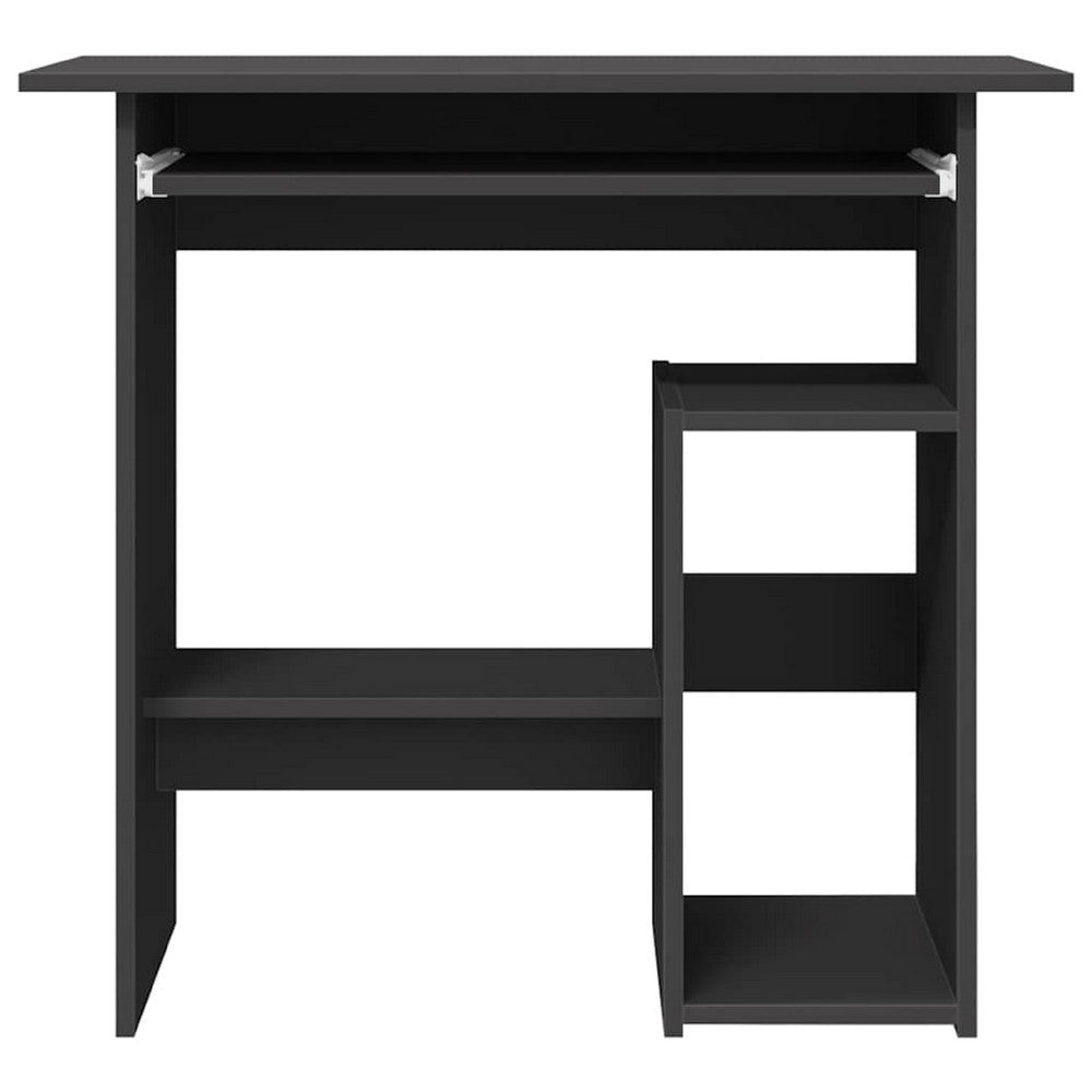 Computer Desk | Modern Gray | Pull Out Keyboard Tray | 32’’ BM340447