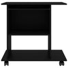 Gulo Computer Desk | 2 Shelves | Keyboard Tray | 32’’ | Black Wood BM340449