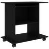 Gulo Computer Desk | 2 Shelves | Keyboard Tray | 32’’ | Black Wood BM340449