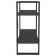 Viwo Bookshelf | 2 Gray Shelves | Modern Black Design 32’’