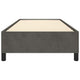 Low Profile Twin XL Bed Frame | Gray Velvet Fabric Upholstery BM340454