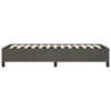 Low Profile Twin XL Bed Frame | Gray Velvet Fabric Upholstery BM340454