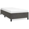 Low Profile Twin XL Bed Frame | Gray Velvet Fabric Upholstery