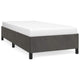 Low Profile Twin XL Bed Frame | Gray Velvet Fabric Upholstery