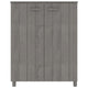 Shoe Cabinet | Gray Solid Pine Wood w Block Legs | 4 Shelves | 43’’ BM340455