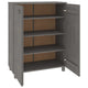 Shoe Cabinet | Gray Solid Pine Wood w Block Legs | 4 Shelves | 43’’ BM340455