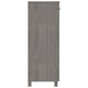 Shoe Cabinet | Gray Solid Pine Wood w Block Legs | 4 Shelves | 43’’ BM340455
