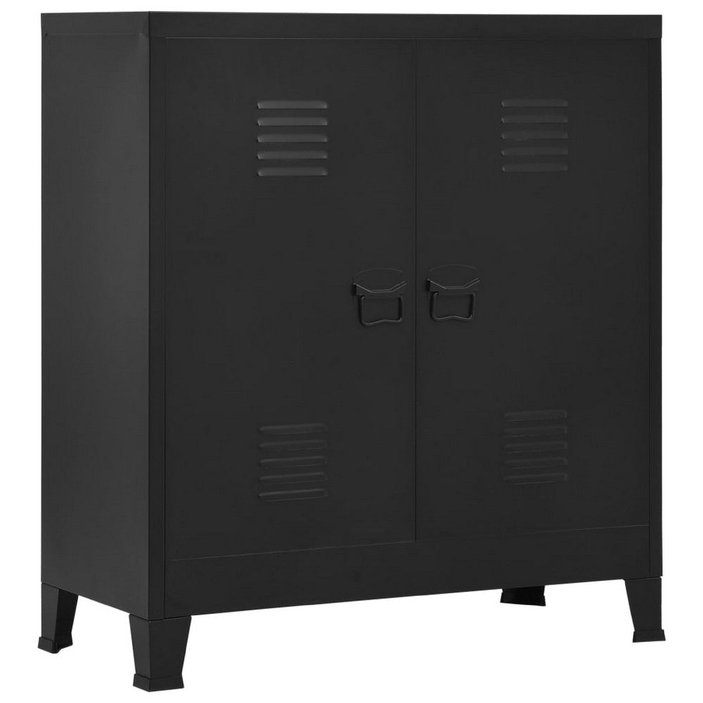 Storage Chest | 39" | Black Powder Coated Steel | Bracket Legs