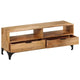 TV Stand | Brown Mango Wood | 2 Shelves & 2 Drawers | 47’’ BM340458