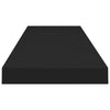 Zyno Floating Wall Shelf | 35’’ | Matte Black MDF Body