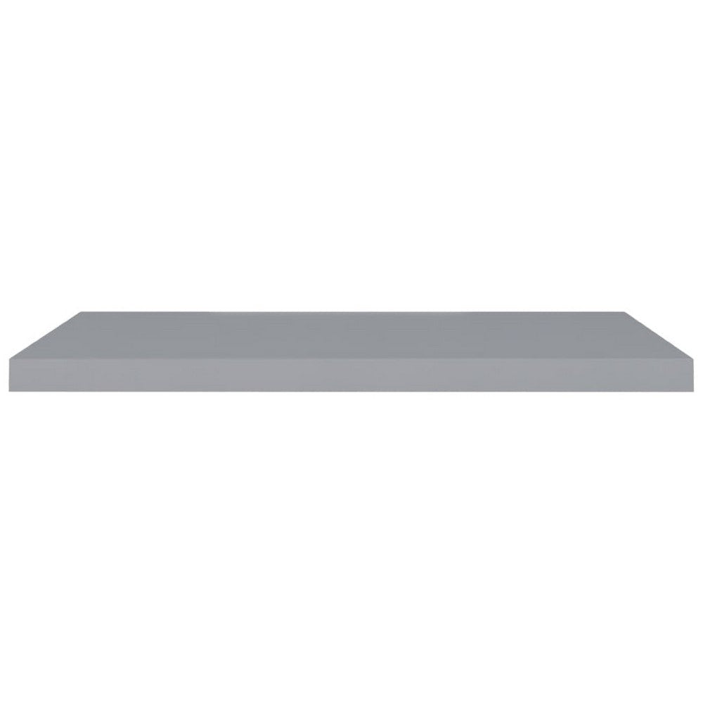 Zyno Floating Wall Shelf | 35’’ | Matte Gray MDF Body