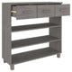 Boir Sofa Console Table | 3 Shelves | 3 Drawers | 35’’ | Light Gray Wood BM340466