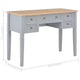 Ryann Writing Desk | 5 Drawers | Gray & Brown Pine Wood | 43’’ BM340469