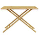 Foldable Outdoor Garden Table | Natural Brown Bamboo Crossed Legs | 43’’ BM340471