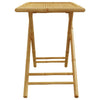 Foldable Outdoor Garden Table | Natural Brown Bamboo Crossed Legs | 43’’ BM340471