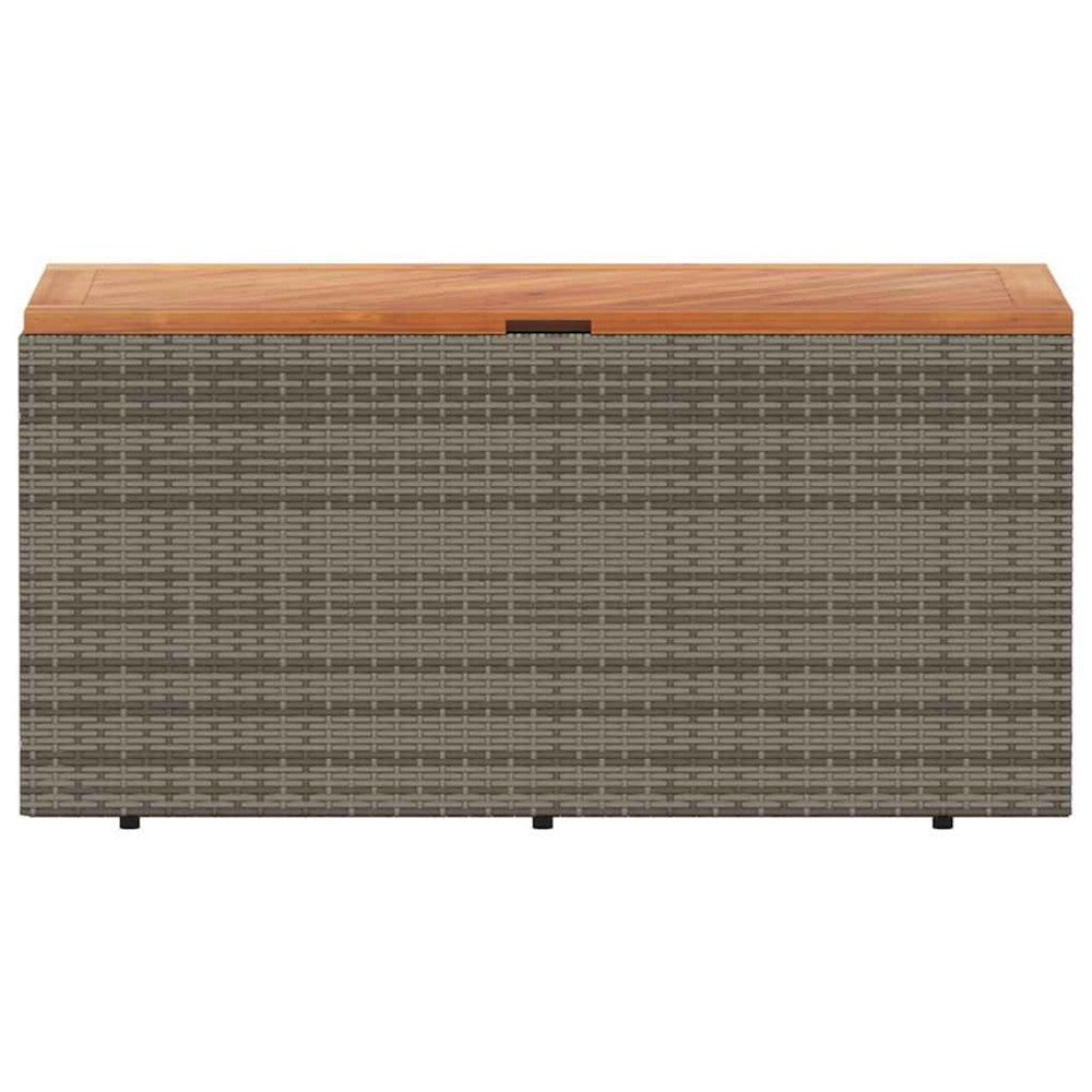 Gia Outdoor Garden Storage Box | Brown Wood Lid | Gray | 43’’ BM340473