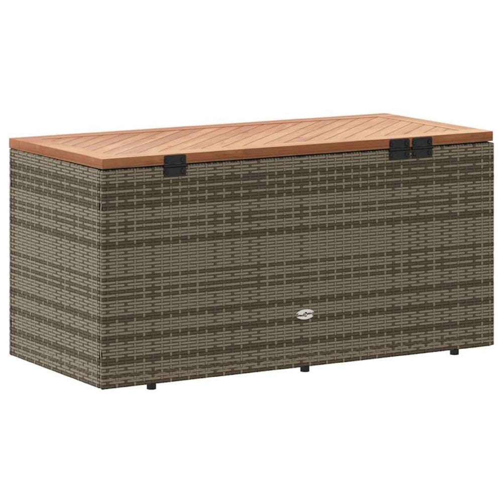 Gia Outdoor Garden Storage Box | Brown Wood Lid | Gray | 43’’ BM340473