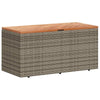Gia Outdoor Garden Storage Box | Brown Wood Lid | Gray | 43"