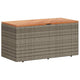 Gia Outdoor Garden Storage Box | Brown Wood Lid | Gray | 43"