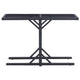 Multipurpose Outdoor Table | Black Poly Rattan | Steel | 43’’ Glass Top BM340474
