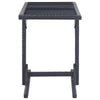 Multipurpose Outdoor Table | Black Poly Rattan | Steel | 43’’ Glass Top BM340474