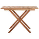 Outdoor Dining Table | Natural Brown Solid Acacia Wood | Rectangular 43’’ BM340475