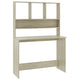 Kira Work Desk with Hutch| 4 Shelves | Beige Engineered Wood | 43"
