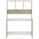 Kira Work Desk with Hutch| 4 Shelves | White Sonoma Wood | 43’’ BM340478
