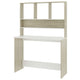 Kira Work Desk with Hutch| 4 Shelves | White Sonoma Wood | 43’’ BM340478