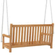 Outdoor Swing Bench | Natural Brown Solid Teak Wood | Metal | 45’’ BM340481