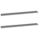 Novia Wall Shelf Set of 2 | Sleek Modern Gray Frame | 45"
