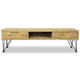 TV Stand Media Cabinet | Natural Teak Wood & Wrought Iron | 47’’ BM340485