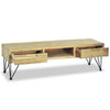 TV Stand Media Cabinet | Natural Teak Wood & Wrought Iron | 47’’ BM340485