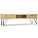 TV Stand Media Cabinet | Natural Teak Wood & Wrought Iron | 47’’ BM340485